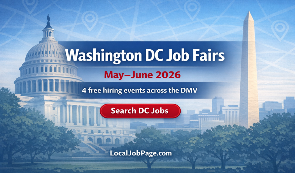 4 Washington DC Job Fairs & Hiring Events Coming Up in May–June 2026